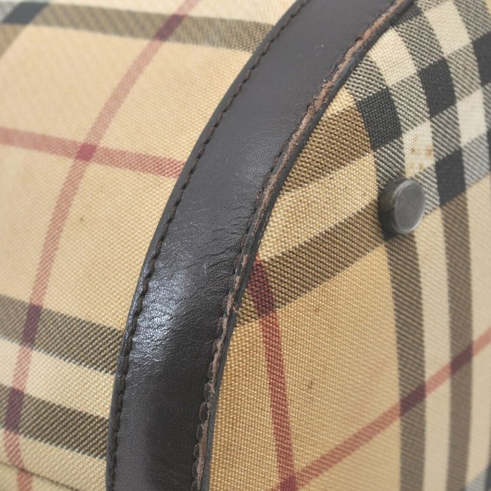 Authentic Burberry Nova Check Shoulder HandBag PVc - Picture 6 of 11